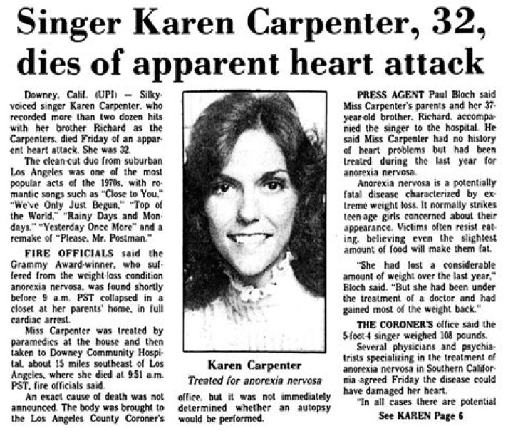What Led to Karen Carpenter's Tragic Death?